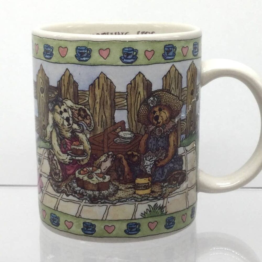 Vintage 1998 Boyds Bears Collectors Friendship and tea Mug